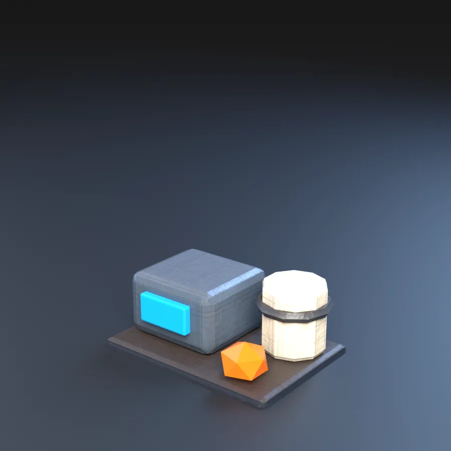 The material cache piece.