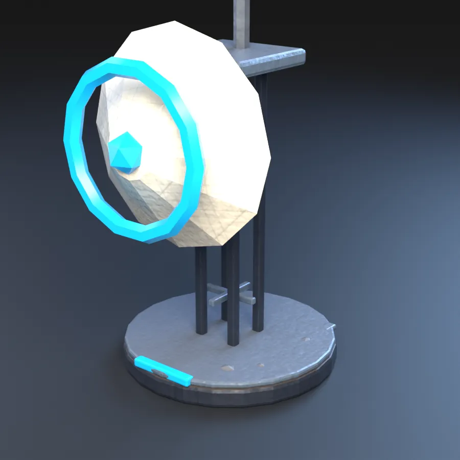 The relay tower piece.